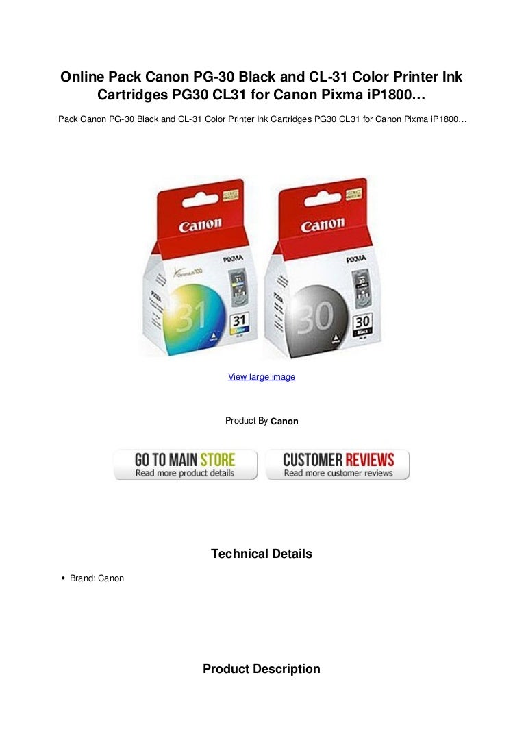 canon pg 30 ink