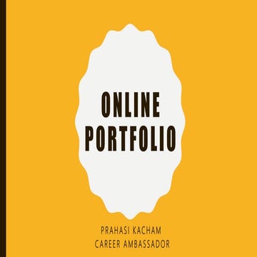 Online Portfolio