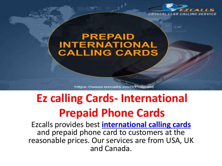 Online prepaid calling cards