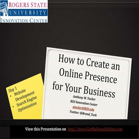 Building Your Brand Online-June 13th