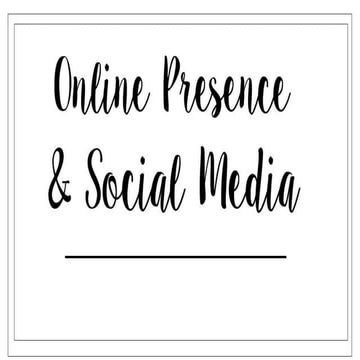 Online Presence, Social Media & LinkedIn for College Students