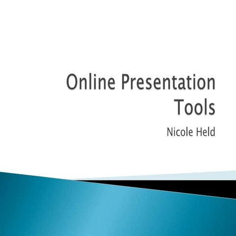 Online presentation tools