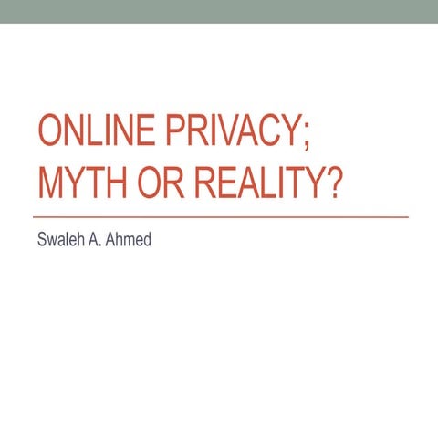 Online privacy