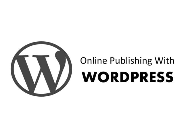 Online publishing with wordpress(installation)