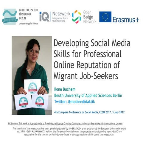 Social Media Skills for Professional Online Reputation of Migrant job-Seekers 