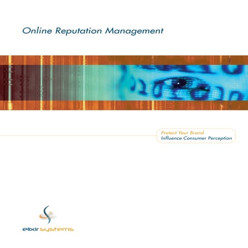 Online reputation management