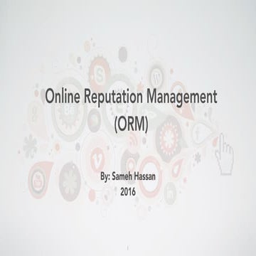 Online reputation management