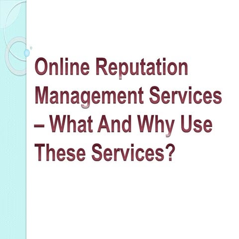 ONLINE REPUTATION MANAGEMENT.pptx