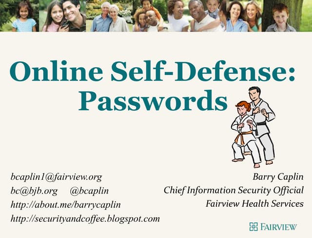 Online Self Defense - Passwords