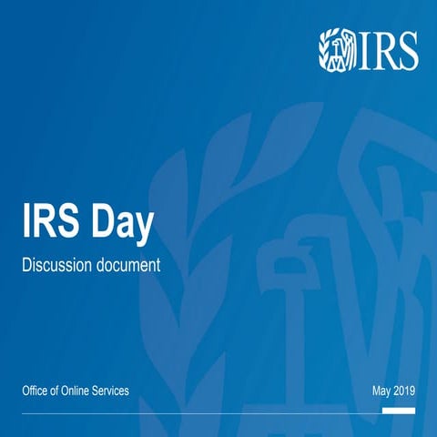 GTSC IRS Day 2019 - Online Services at IRS - Maria Cheeks