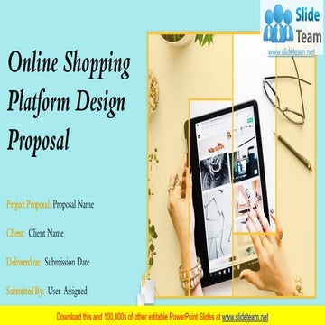 Online Shopping Platform Design Proposal PowerPoint Presentation Slides