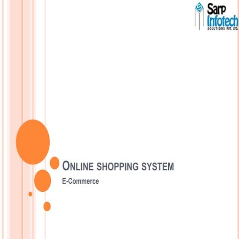 Online shopping system (E-commerce)