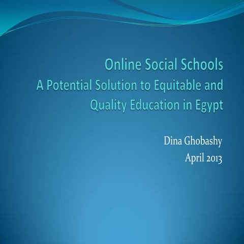 Online Social Schools