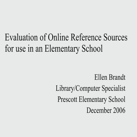Online sourceselementary