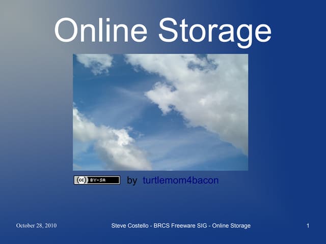 Online Storage