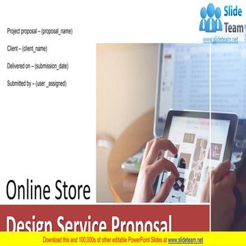 Online Store Design Service Proposal PowerPoint Presentation Slides