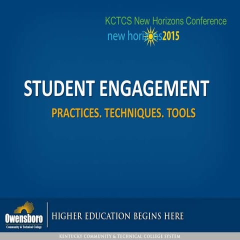 Online Student Engagement Practices  New Horizons 2015