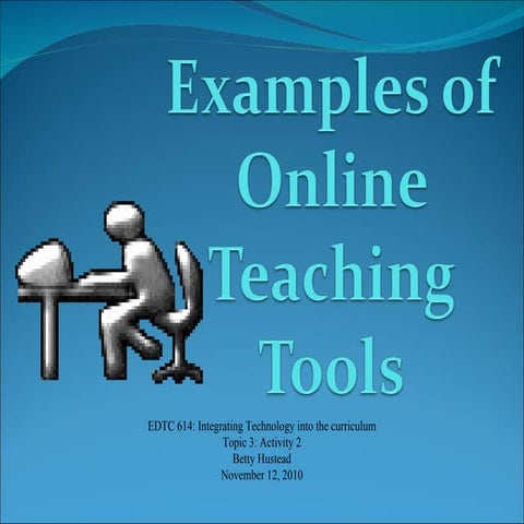 Online teaching tools