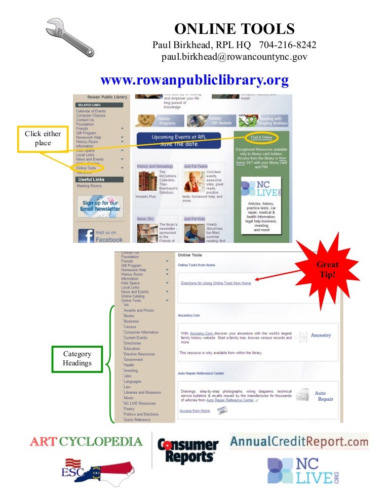 Online tools