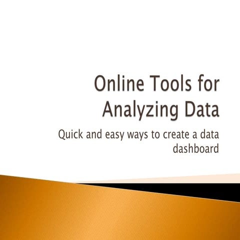 Online tools for analyzing data coabe 2014