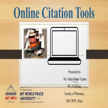 Online tools for reference writing