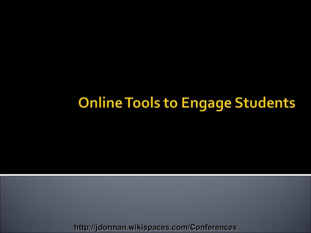 Online Tools To Engage Students