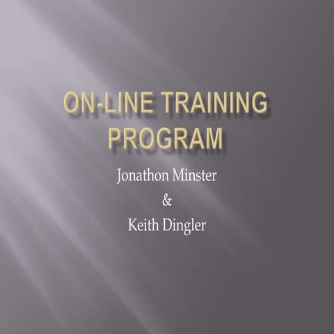 Online training