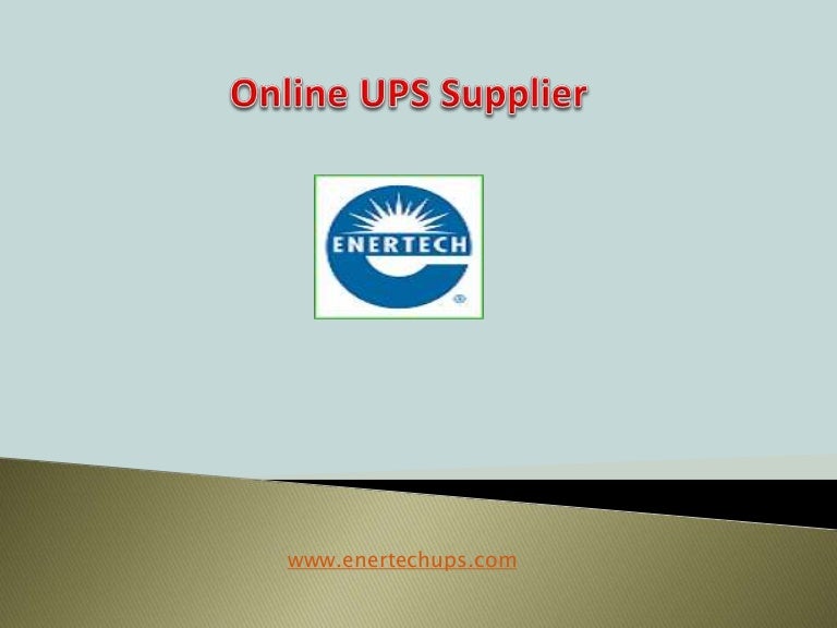 Online UPS Manufacturers In India