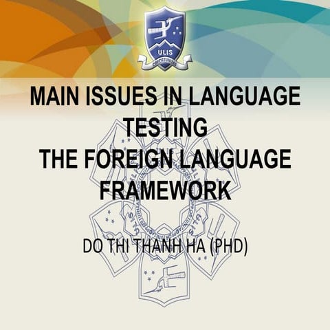 Online version 20151003 main issues in language testing | PDF ...