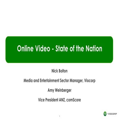 Online Video - State of the Nation December 2011