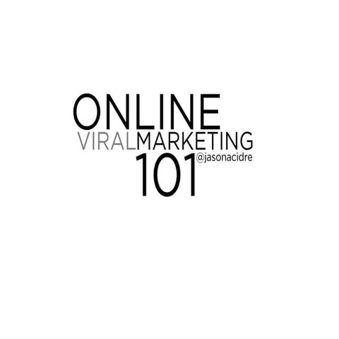 Online viral marketing 101