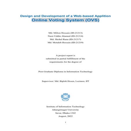 Online Voting System | PDF