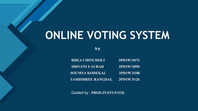 Online Voting System | PPTX