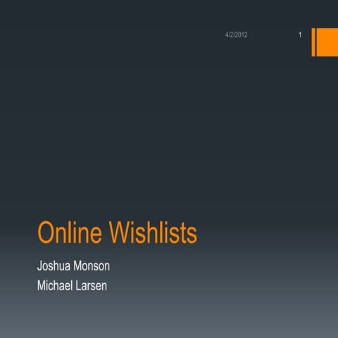 Online wishlists