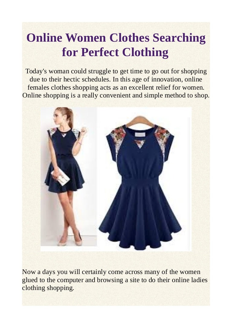 Online women clothes searching for perfect clothing