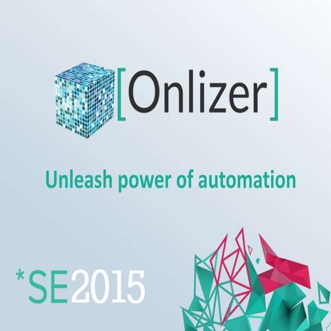 Onlizer - Project review for SE2015