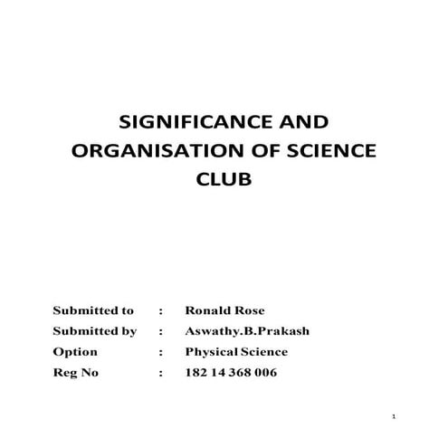 Science club | PPT