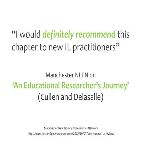 Only Connect ... discovery pathways, library explorations and the information...