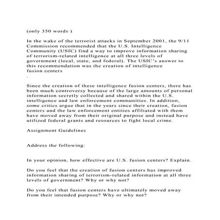 (only 350 words )In the wake of the terrorist attacks in Septe.docx