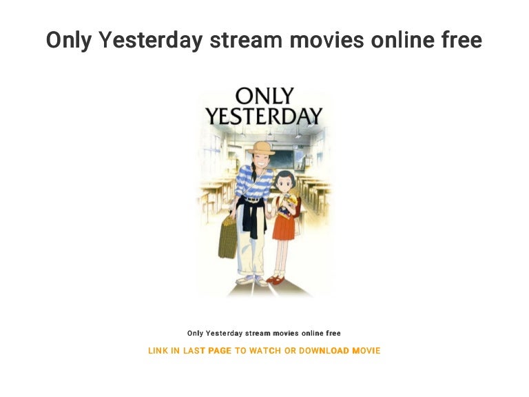 Yesterday Stream Yesterday Stream