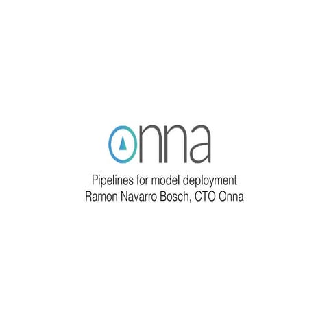 Pipelines for model deployment