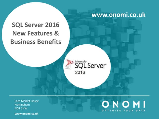 What's new in SQL Server 2016