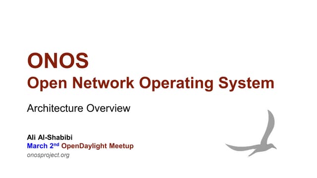 ONOS Platform Architecture