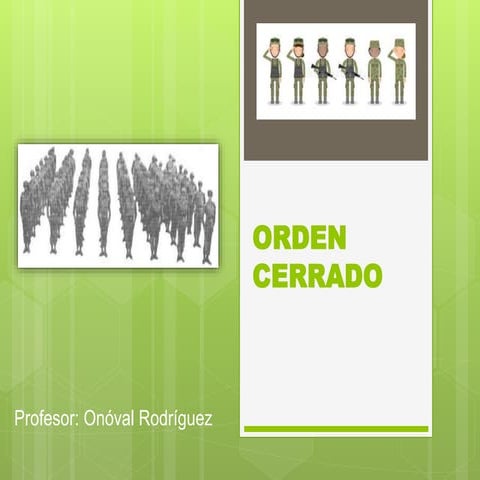 Orden cerrado
