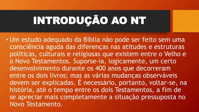 O NOVO TESTAMENTO | PPTX