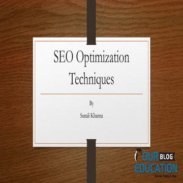 On page and off page