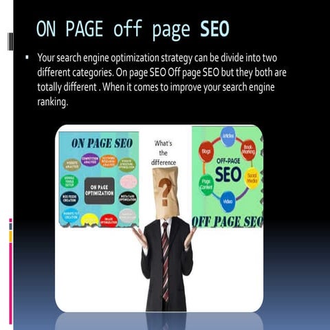 On page off page seo