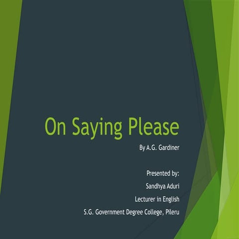 On_Saying_Please_Presentation.pptx english | PPTX