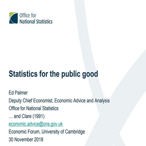 ONS Economic Forum, Cambridge