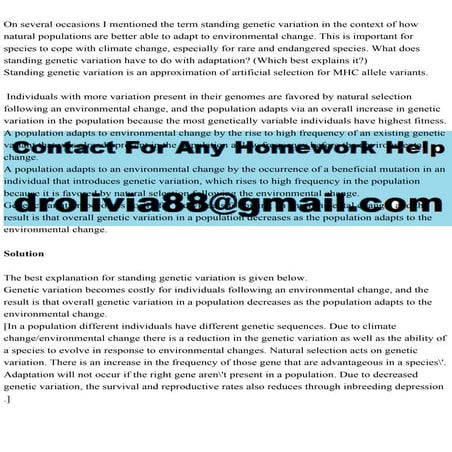 On several occasions I mentioned the term standing genetic variation.pdf